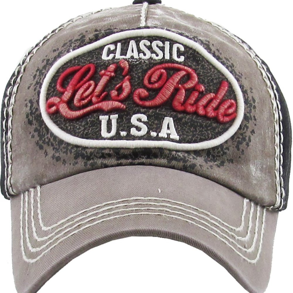 LET'S RIDE VINTAGE BALLCAP